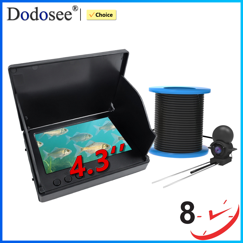 Fish Finder Portable - ドドシー220 ° 水中釣りカメラ ハンドヘルド 1080P 4.3インチ液晶