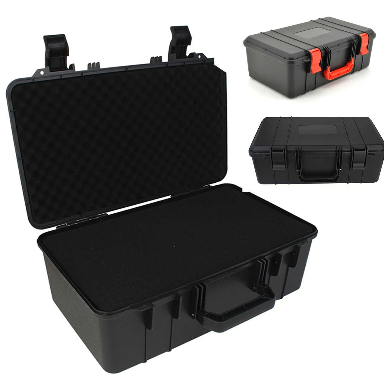Fish Finder Case - 防水保護ツールボックスハードキャリーツールケースバッグ収納ボックス機器楽器ツールボックスオーガナイザー屋外スーツケース