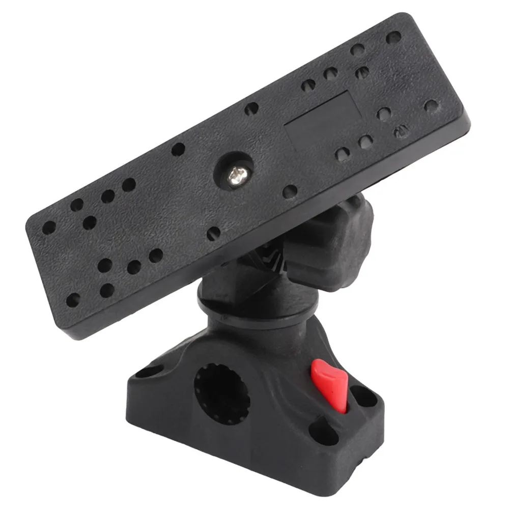 汎用360度回転魚群探知機マウント、取り外し可能なベース、黒 - Fish Finder Mount のレビューと価格