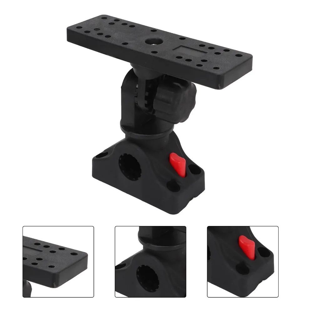 汎用360度回転魚群探知機マウント、取り外し可能なベース、黒 - Fish Finder Mount のレビューと価格