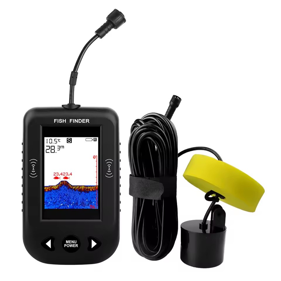 アラーム 100 メートルポータブルソナー魚群探知機 45  - Fish Finder Cable のレビューと価格
