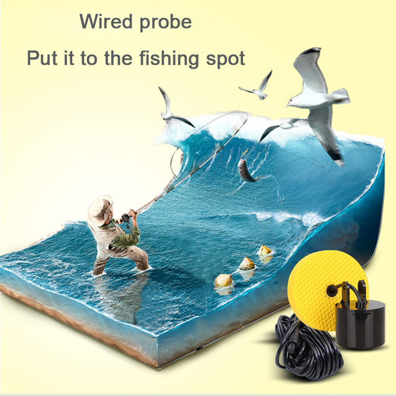 100 メートル有線カラースクリーンポータブルソナー魚群探知 - Fish Finder Cable のレビューと価格