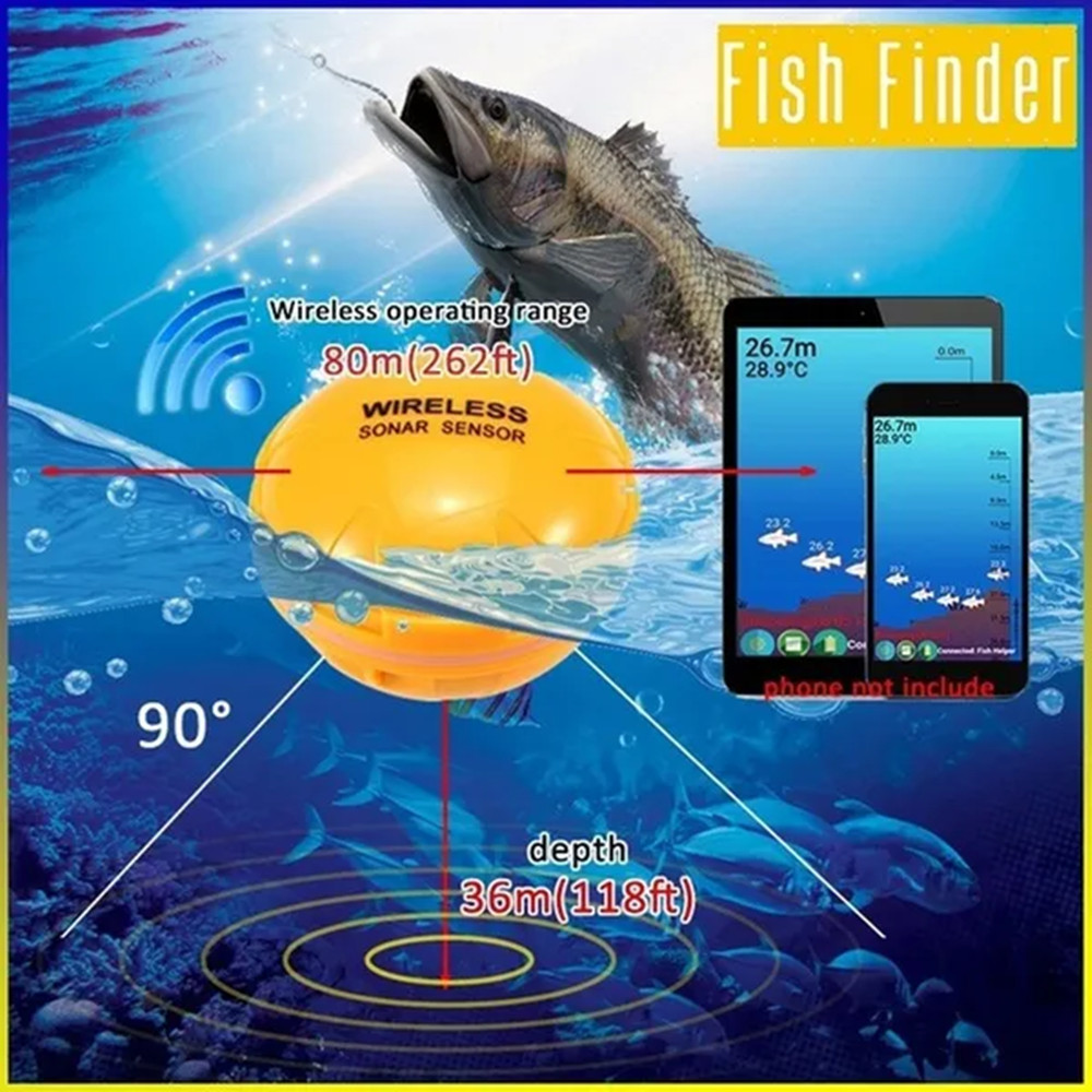 PUPOPAN 100 メートル真新しいスマートフォン魚群探 - Fish Finder Cable のレビューと価格