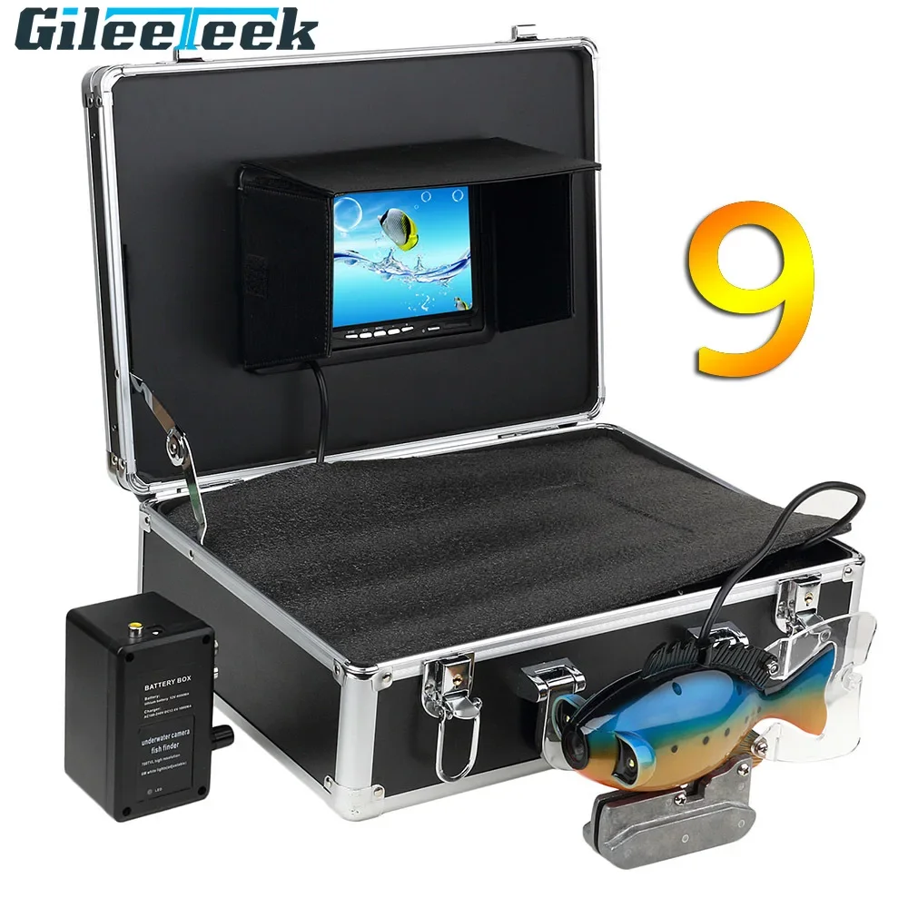 SY801 完全防水水中魚群探知機監視システム、9インチTF - Fish Finder Portable のレビューと価格
