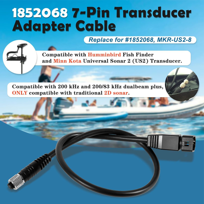 1852068 MKR-US2-8 7ピンアダプターケーブル - Fish Finder Cable のレビューと価格
