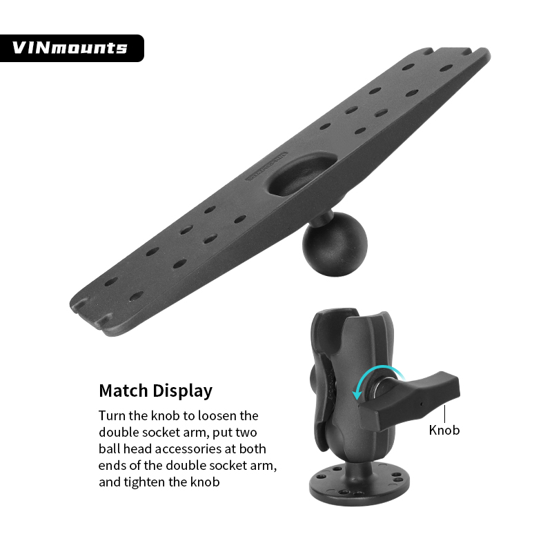 アルミニウム製魚群探知機マウント、1.5インチCサイズ（38 - Fish Finder Mount のレビューと価格